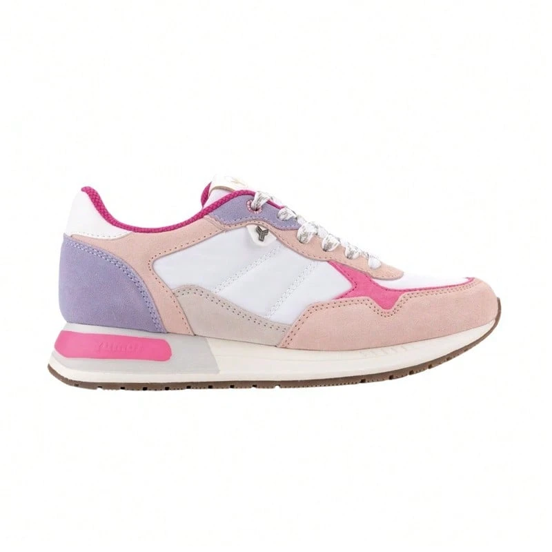 YUMAS Women's Casual Leather Sneakers With Comfort Insole, Spring/Summer, Shipping In 24 To 48 Hours - 粉色 - 查看 1