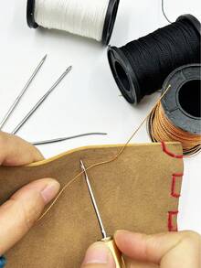 Shoe Repair Tool Kit (Includes 4 Different Awl Tips And 3 Rolls Of Heavy Duty Cobbler's Thread) - For Repairing Shoes, Boots, Leather, Canvas, Or Sewing Leather Crafts - Shoe Repair Awl Set - View 3