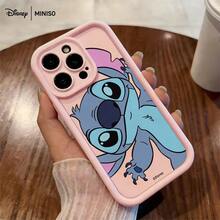 Funda de teléfono impresa con imitación de Stitch lindo, compatible con iPhone 17/17 Pro/17 Pro Max/17 Air/16/15/14/13/12/11/X Series, compatible con funda iPhone 17 Pro Max, compatible con funda iPhone 17 Pro, compatible con funda iPhone 17, la novia, moda de principios de otoño - Rosa - Ver 3
