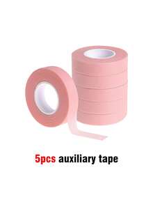 1/2/5/6pcs - Eyeliner And Eyelash Extension Tape With Tape Dispenser - Breathable Eye Shadow Protection Stickers, Tape Cutter, Eyelash Extension Tape, Invisible Eye Makeup Application Tools, Create A Perfect Makeup Look, Makeup Tools - Pink - View 9