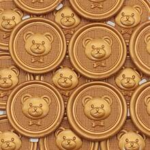 30 miếng dán hình gấu thắt nơ bằng sáp - Miếng dán niêm phong phong bì, lý tưởng cho các bữa tiệc trẻ em, sinh nhật lần thứ nhất của bé, thiệp mời, Giáng sinh, quà tặng, các bữa tiệc. - Nhãn dán niêm phong sáp hình gấu thắt nơ - Xem 2