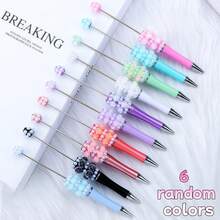 6pcs New Arrival Hot Selling Faux Pearl Beaded Ballpoint Pens, Jewelry Making DIY Accessory Kit, Focal Point Beads, Student/Teacher Festival Gift - Multi-color Random Distribution - View 11
