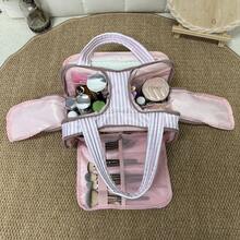 Women Belt Bags - Stripes - Dark Pink - View 7