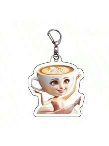 5pcs/10pcs/1pc Random Delivery Acrylic Mythical Creature Keychains, Abstract Novelty Gift - Multicolor - View 3