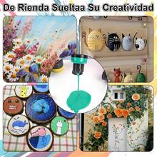 Pintura Acrílica, Oleo 24 Colores*60ml, Contains 5 Brushes and a Palette, Kit de Pintura Acrílica Profesionales, Art Supply Sets - como en la foto - Ver 8