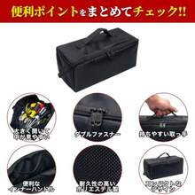 RK Tool Bag Tool Case Tool Bag Wide Opening Large Capacity Fabric Tool Box DIY Tool Box Tool Box Tool Box Parts Case Pouch Box Accory Box Parts Box Black - 黒 - チェックする 2