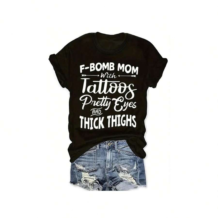 Camisetas femininas - Preto - Ver 1
