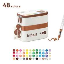 1 Stück direkte Flüssigacryl Softspitze Markerstift, 288 Farben, waschbar, für Studenten, nicht transparent, hohe Deckkraft, großer Inhalt, hochwertige Stofftasche, Kindermalpinsel, Aquarellstift, Geschenk zum Geburtstag & Schulanfang für Jungen & Mädchen - Direkter flüssiger Acryl-Marker - Übersicht 17