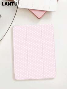 1pc Polka Dot Printed Tablet Protective Case, Compatible With Apple  10.2" /  Pro 11" 2020/2021,  (A16) 11" 11th Gen 2025,  9th/10th Gen, Apple Air 4th 10.9", Galaxy Tab S6 Lite 10.4", /, Anti-Drop, With Pencil Slot, Sleep/Wake Support, Romantic Gift For Friends And Family - 多色-4 - 查看 2