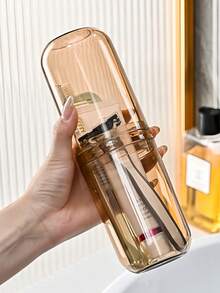 透明牙刷杯 牙刷收納盒 便攜式牙膏收納 旅行洗漱杯 商務開學居家旅行必備配件 - 彩色 - 查看 7