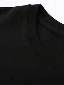 NeonDrift Double-Sided Printing Men's T-Shirt Men's Short-Sleeve T-Shirt100% Cotton Fabric Soft & Skin-Friendly Unisex Style Gifts For Spring Festival, Valentine's Day, St. Patrick's Day & World Cup-Van Dutch Dragon Print Men T Shirt Classic Americana Style Graphic Tee Streetwear Fashion Casual Wear For Car Enthusiasts And Vintage Culture Lovers - Black - View 4