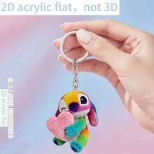 1 Móc khóa acrylic nhiều màu sắc Lilo & Stitch mới, Unisex, Vật dụng cần thiết cho người hâm mộ, Móc khóa/móc chìa khóa thiết thực và phong cách, Quà tặng trang trí ngày lễ, Móc chìa khóa xe hơi, Móc chìa khóa ba lô ví, Vật dụng cần thiết cho ngày lễ, Tuyệt vời cho sinh nhật, Ngày Valentine, Ramadan, v.v. [Hình phẳng 2D] - Nhiều màu - Xem 2