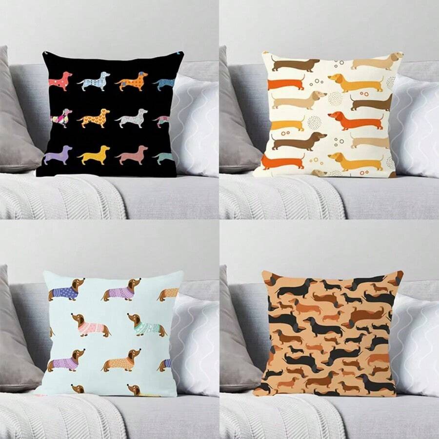 1 Stück Kissen-Bezug mit Cartoon-Muster, geeignet für Zuhause, Schlafzimmer, Auto und Büro Dekoration, Schlafzimmer Deko, kann auch als Kissenbezug für Wohnzimmer Sofas, als dekorativer Überwurf-Kissenbezug für Wohndekoration verwendet werden. - 1PC - Übersicht 1