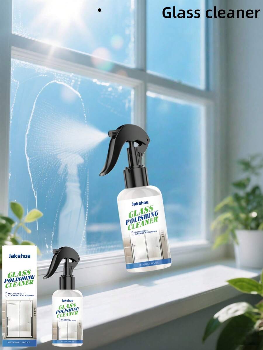 jakehoe 玻璃抛光清洁剂 - 专为解决日常玻璃污渍而设计。使用方法简单：使用前摇匀清洁剂，将适量清洁剂喷洒在海绵上，轻轻擦拭玻璃以去除残留物。用毛巾擦干，即可保持玻璃表面清洁光亮。 - 液體 - 查看 1