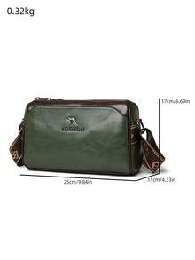 Women's Solid Color PU 3-Layer Main Compartment Large Capacity Minimalist Lightweight Classic Multifunctional Handbag - Green - View 3