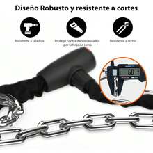 Candado para Bicicleta, Resistente, de Cadena, 120 cm de Largo, Antirrobo y A Prueba de Cortes, para Bicicletas, Motocicletas, S - como en la foto - Ver 6
