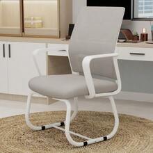 Minimalist Modern Office Chair – Metal Frame, Soft & Comfortable, Home & Office Use, Multiple Colors Available - Grey - View 9