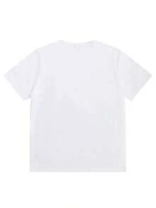 Fashion Apparel Men's Casual Short Sleeve T-Shirt - Italian Milan Style Print, Crew Neck Summer Top, Breathable And Comfortable, Machine Washable, Daily Casual Outfit, Fashionable Striped Design, Soft Fabric, Plus Size Classic Versatile - 白色 - 查看 2