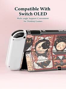 Ayotu 1 buah Casing Pelindung Bertema Kartu Tarot untuk Nintendo Switch 2/Switch NS/Switch OLED/Switch Lite, Generasi Baru Pola Bintang Matahari Bulan TPU Soft Shell, Pelindung Kontroler Game Universal, Casing Pelindung Kontroler Switch, Aksesori Gaming Switch, Anti Jatuh, Anti Selip, Tahan Gores, Tampilan Modis - MultiWarna - View 4