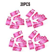 10 piezas de Clips de uñas de plástico, Clips de fijación de gel de cristal, Moldes de uñas, Herramientas de manicura, Placas de uñas, Gel de extensión, Clips de conformación - Rosa - Ver 11