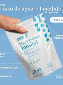 B-FIT B - Myo y D-Chiro Inositol Fórmula 40:1 - Suministro para 3 Meses 90 Servicios - Alta Biodisponibilidad - Sin Aditivos - 100% Puro - Blanco - Ver 4