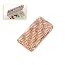 Luxury Shiny Crystal Mini Pill Box - Elegant Jewelry-Style Travel Storage Box With Compartments, Suitable For Medicines, Tablets, Cosmetics - Essential For Women, Daily Use - Sparkling Decor, Fashionable Travel Essential, Durable Plastic Material - Multicolor - View 13