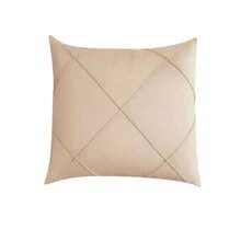 Kit 2 Draped Suede Cushion Covers 45x45cm - Beige - View 2