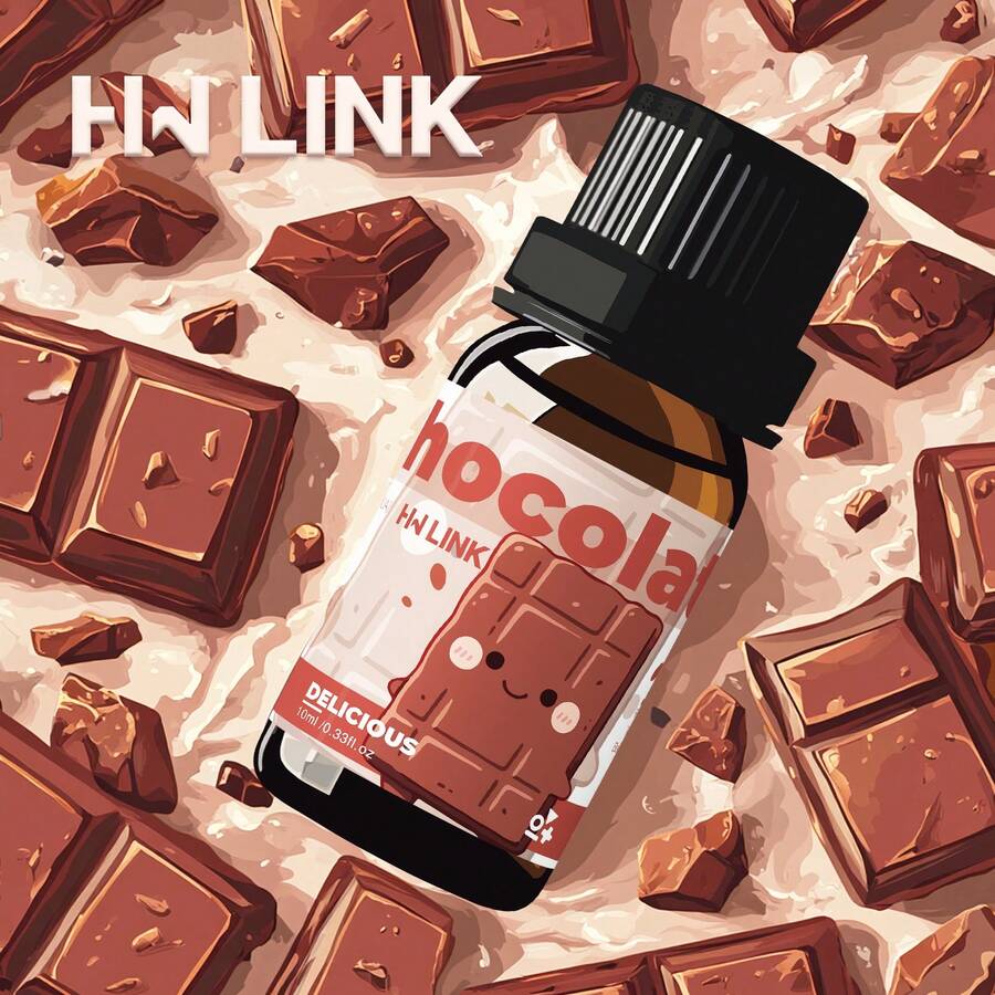 HWLINK 10ml Chocolate Scented Essential Oil, Suitable For Candle Making, Aromatherapy Diffuser, Holiday Gift