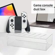 Switch OLED/Original Console Dust Cover, Prevents Dust Entry - Transparent - View 4