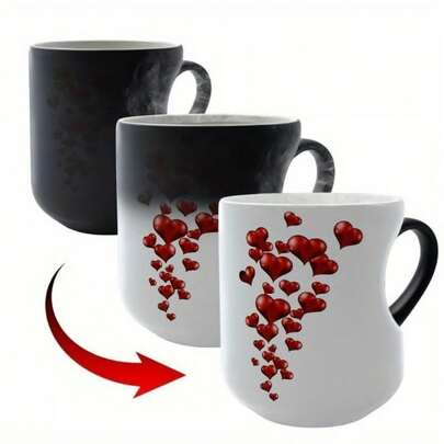 Heart Shaped Color Changing Magic Mug