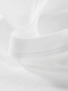 Disneyland Mickey & Friends Kids' Summer Short-Sleeve T-Shirt Retro Print Unisex Casual Top - trắng - Xem 4