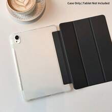 哑光透明三折平板电脑保护套，适用于荣耀Pad X8a，带笔槽，全方位防震，透明TPU软壳，带笔槽，简约休闲时尚，兼容Pad 2/Pad SE 11英寸，兼容荣耀Pad X9A/X9 Pro 11.5英寸，兼容华为MatePad SE 11英寸 - 筆槽款 - 查看 45