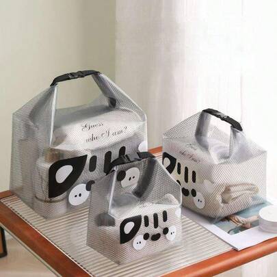 Multifunctional Portable Cosmetic Bag, Transparent Waterproof Toiletry Pouch, Swimsuit And Swimwear Storage, Fashionable Multipurpose EVA Swimming Bag, Waterproof Portable With Handle, For Storing Toiletries And Beach Essentials.