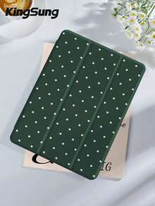 Polka Dot & Minimalist Pattern Tablet Protective Case, Compatible With  9.7/10.2/10.5/10.9/12.9/Pro 11 (10th Gen), Galaxy Tab S6 Lite 10.4", Kindle Paperwhite 12th Gen (2024), Kindle 11th Gen (2022), Offers Soft Shock-Proof Protection, Supports Smart Stand/Auto Wake/Sleep Function - 多色-10 - 查看 2