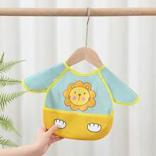 1件婴儿无袖防水罩衫，婴儿夏季喂食围兜，透气印花双面连体衣 - 彩色 - 查看 11