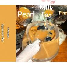 高品质仿珍珠奶茶毛绒玩偶，减压桌面摆件，节日派对礼物（手工制作，可能存在细微瑕疵，介意者请勿购买） - 彩色 - 查看 7