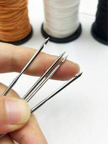 Shoe Repair Tool Kit (Includes 4 Different Awl Tips And 3 Rolls Of Heavy Duty Cobbler's Thread) - For Repairing Shoes, Boots, Leather, Canvas, Or Sewing Leather Crafts - Shoe Repair Awl Set - View 2