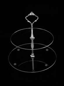 3-Tier Acrylic Round Cupcake Stand, Dessert Cake Display Rack For Wedding, Birthday Party, Baby Shower, Transparent - Multicolor - View 9