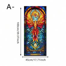 1/4 miếng dán kính mờ hình các sinh vật và thực vật thần thoại nhiều màu sắc, màng dán tĩnh điện PVC có thể tái sử dụng, thích hợp cho phòng tắm, phòng ngủ, phòng khách và trang trí nhà cửa. - Nhãn dán kính mờ - Xem 9