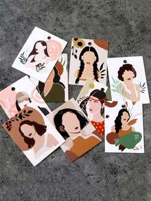 30pcs Assorted Earring Display Cards, Jewelry Gift Packaging - Multicolor - View 2