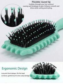 2026 欧洲+英国专业卷发梳，打造完美卷发、波浪和螺旋卷，告别毛躁，顺滑易造型，沙龙级效果 - 捲髮梳 - 查看 8