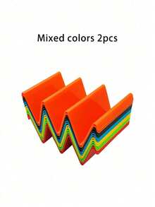 Multi-Color Wavy Tortilla Warmer Rack, Plastic Tortilla Holder, Mexican Tortilla Stand, Tortilla Plate - Multicolor - View 9