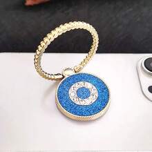 1pc Glitter Rhinestone Ring Phone Holder, Convenient TV/Video Watching Stand, Sturdy Adhesive Grip, Anti-Drop Phone Grip Holder - Multicolor - View 3