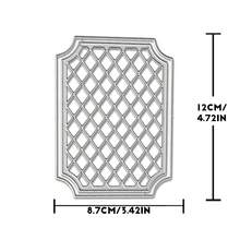 Creative Grid Dies, DIY Scrapbooking Album And Embossing Stencil, Greeting Card Making Tool, Card Paper Cutting Crafts ,Gift Card Making Template Die Cuts. - Silver - View 7