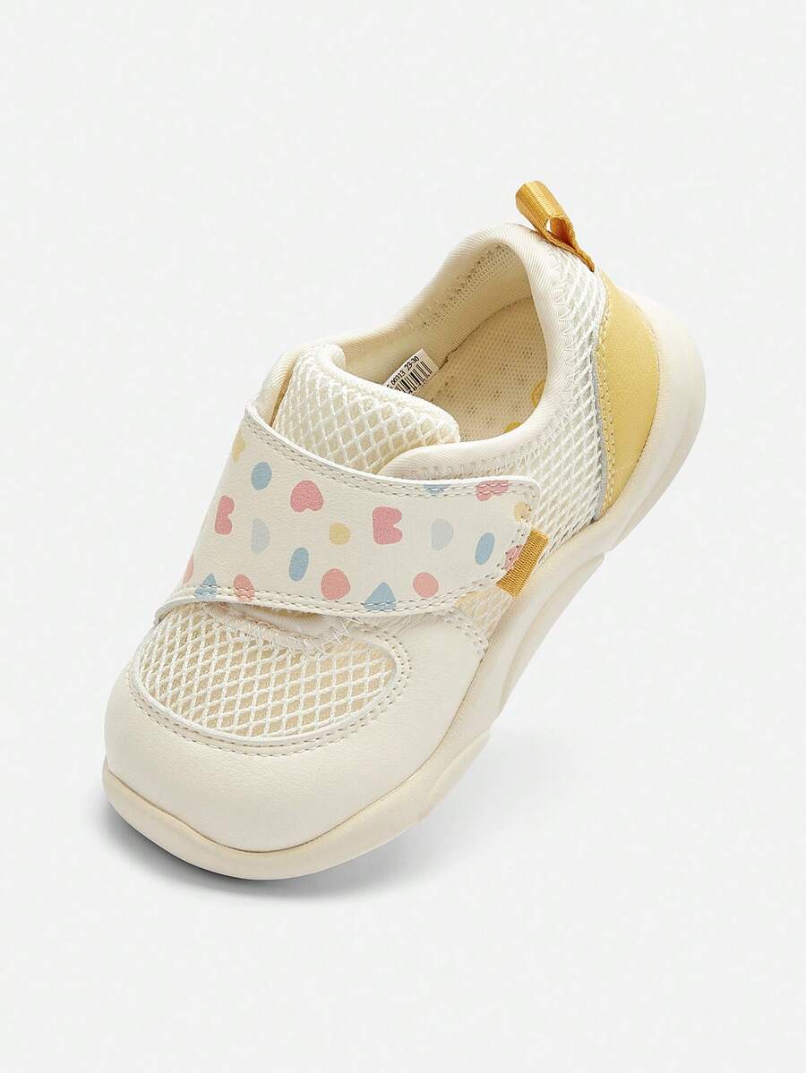 Balabala 1 Pasang Sepatu Olahraga Ringan Berbahan Jala Bernapas dengan Tali Pengikat untuk Anak Laki-laki dan Perempuan, Gaya Musim Panas - nada kuning putih - View 1