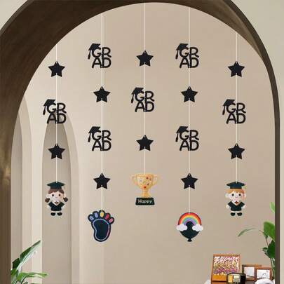 2026 Keçe Fon Duvar Süsü, Mezuniyet Partisi Kutlama Süslemeleri, Giriş Asma Süsleri