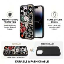 Western Leopard Phone Case, Cherries Skull Horseshoe Vinyl Treaty Oak Revival With Country Rock Vibes, Play Now Aesthetic Gift,  17 16 15 14 13 12 11 Pro Max Plus X, Galaxy S25 S24 S23 S22 S21 Ultra - 1 cái - Xem 5