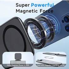 Ultra-Thin Magnetic Phone Holder, Designed Specifically For In-Car Navigation, Foldable Shock-Resistant Magnetic Multifunctional Car Holder. An Essential Gift Item. - Magnetic Bracket - View 5