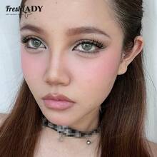 Freshlady 1对装 14.50mm 灰色一次性假睫毛，柔和自然风格，适合日常工作和度假妆容 - 灰色 - 查看 5