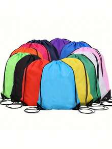 This Customized Drawstring Large Capacity Backpack Features A Dinosaur Print Pattern, Very Suitable For Sports Or Cycling. You Can Also Customize It With Your Name Or Holiday Greetings Printed On It. - Multicolor - View 3